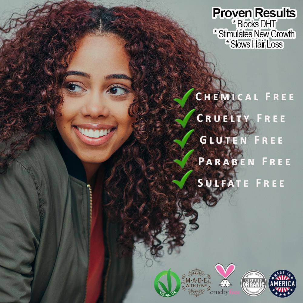 Organic Caffeine Hair Growth Shampoo Mask and Serum