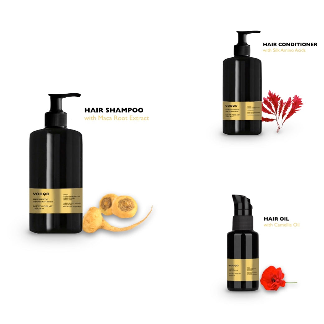 Organic 3-Step Hair Care System – For All Hair Types